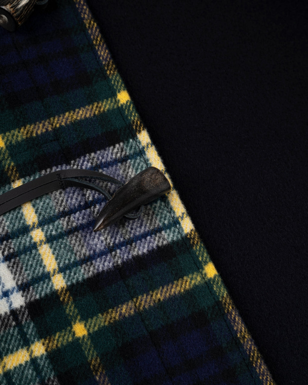Made-in-England Dress Gordon Tartan Classic Morris Duffle Coat