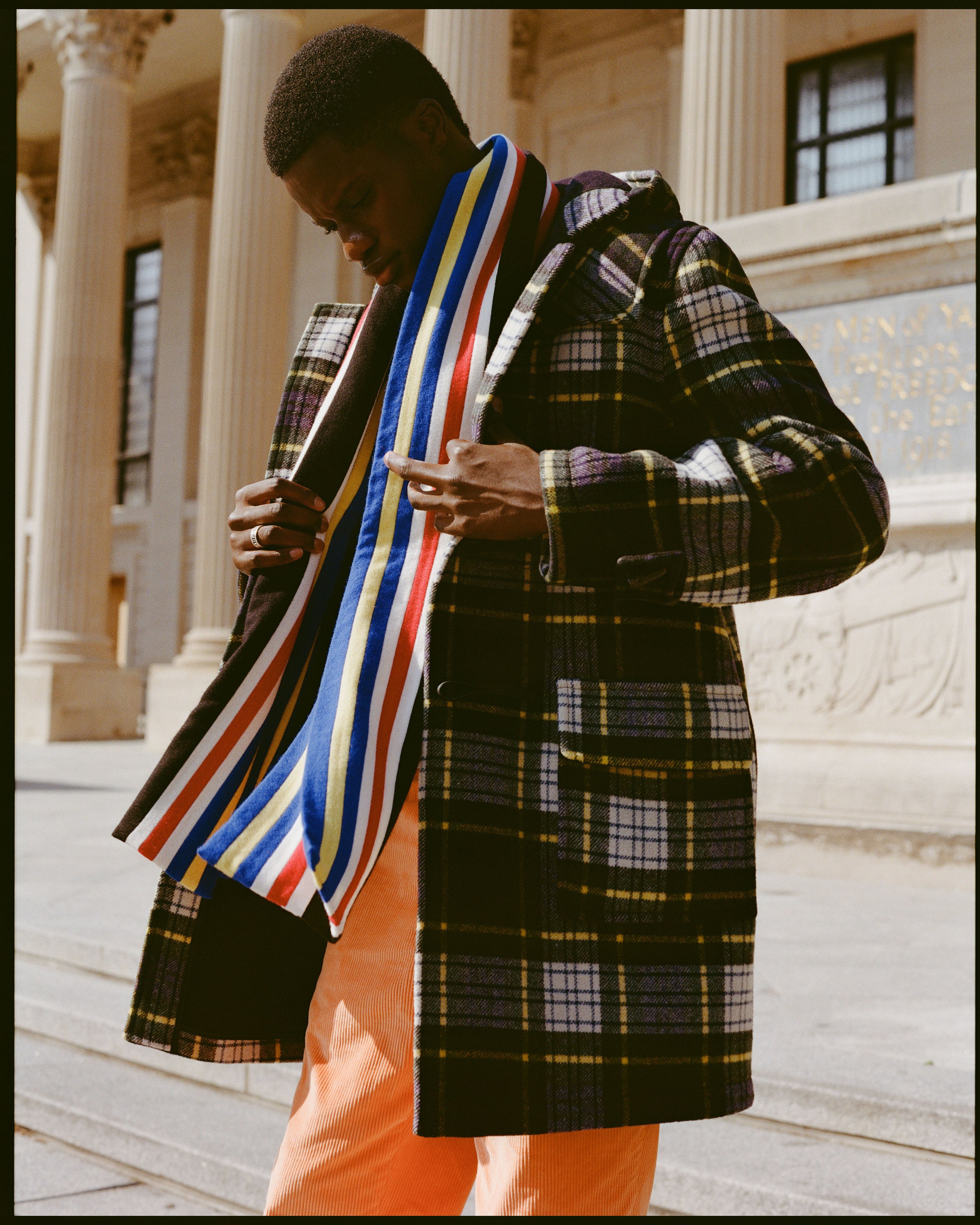 Made-in-England Dress Gordon Tartan Classic Morris Duffle Coat