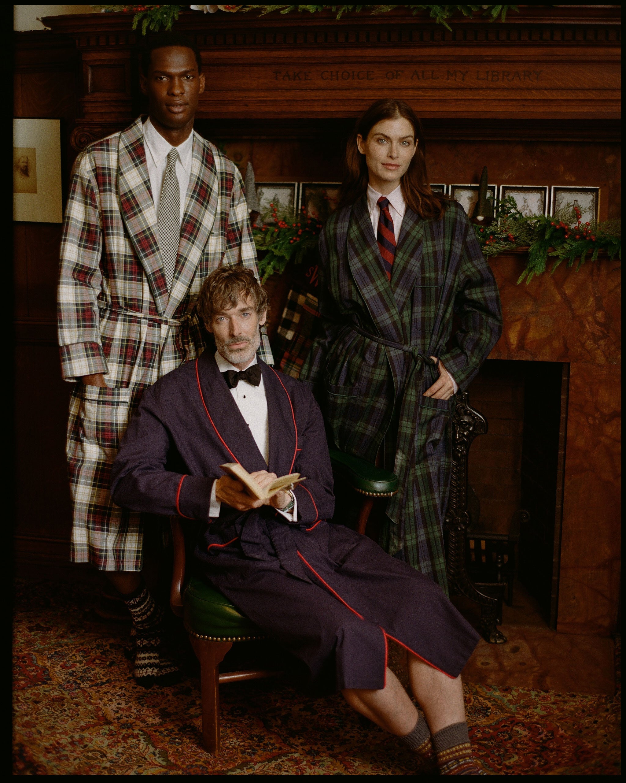 Made-in-Canada Viyella Blackwatch Tartan Robe