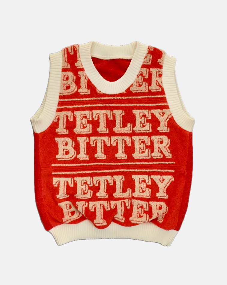 Made-in-England Tetley Bitter Vintage Beer Towel Vest